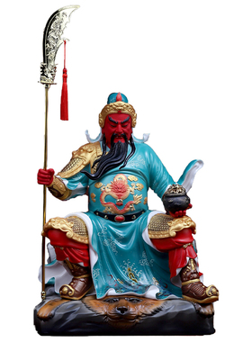 戴玉堂陶瓷摆件关公财神关二爷办公室武财神家用神像供奉店铺开业