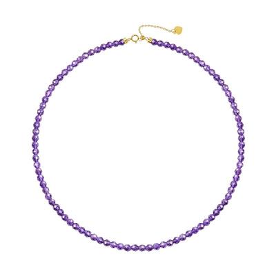 ILCO尤珂「紫月夜·见如嫣」天然石榴石紫晶手链新中式彩宝项链女