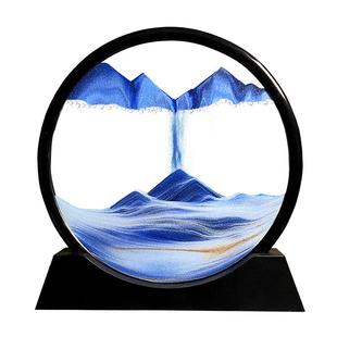 流沙画摆件创意沙漏办公室客厅桌面卧室书桌装饰女生礼物解压高级