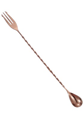 不锈钢加厚长柄吧勺咖啡调酒40cm