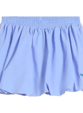 PUMA彪马T7条纹松紧腰蓬蓬裙迷你裙2026夏女辣妹风短裙 635461-60