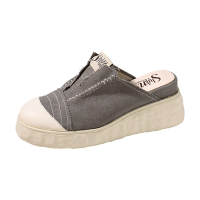 一脚蹬懒人包头半拖鞋