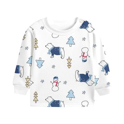幼儿加绒单件秋冬季衣服打底衫