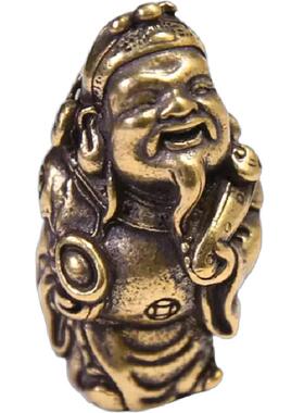 招财纳吉祥喜庆风趣味纸镇纯黄铜