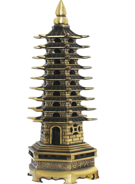 文昌塔九层十三层铜塔家具摆件
