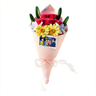 广志送给美伢的花束蜡笔小新同款女生生日礼物惊喜送女朋友万圣节