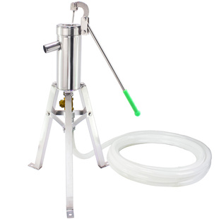 摇水泵家用手动摇水机井水井头手压泵吸水器抽水泵不锈钢摇井泵