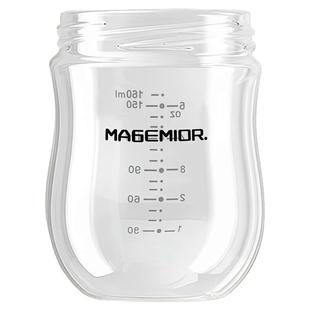 适用百日世喜玻璃奶瓶6cm口径瓶身回气阀防胀奶嘴防尘保护套配件