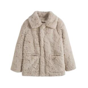 仿獭兔毛皮草外套女2025冬新款兔毛加厚中长款毛绒绒显瘦保暖大衣