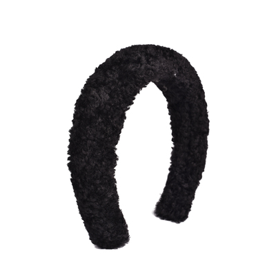 羊羔毛粉色毛绒发箍2026新款夏季女高颅顶高级感洋气时尚毛毛头箍