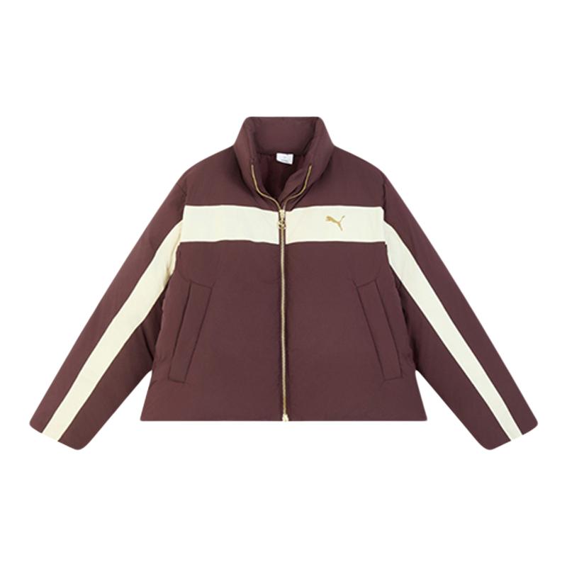 【自营】PUMA彪马女子拼色立领面包服保暖羽绒服外套634283-96