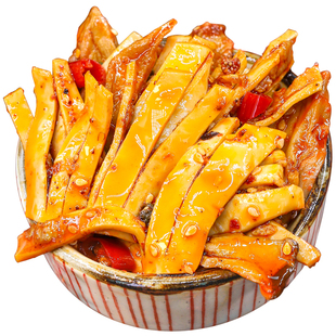 四川冷吃黄喉即食麻辣味特产零食香辣追剧下酒杏鲍菇解馋夜宵小吃