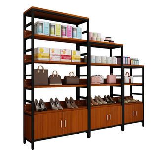 超市货架展示架商店小卖部零食中岛母婴蓝双面便利店货架自由组合