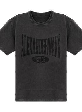 ALEXANDER WANG 春夏女士百搭印花圆领短袖T恤银泰百货 301574