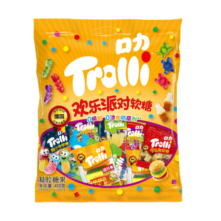 Trolli德国口力欢乐派对水果味软糖年货大礼包春节送礼喜庆糖果