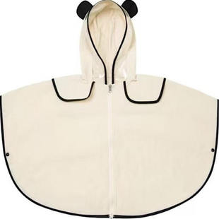 韩国ins儿童雨衣2025年新款男女童幼儿园宝宝轻便斗篷雨披1-5岁