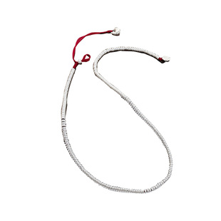 盘缠新中式秤砣s925纯银红绳小众设计编绳项链简约平安扣古风礼物