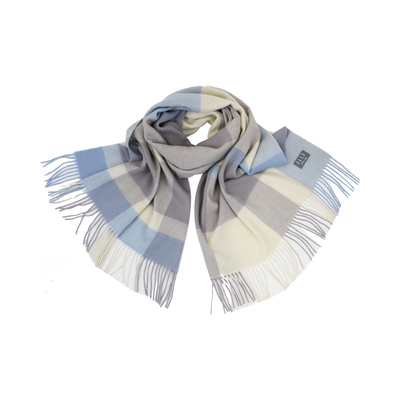 ELLE冬季羊毛格子女围巾