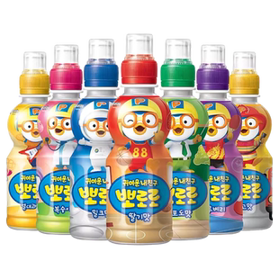 【自营】pororo啵乐乐儿童饮料韩国进口网红果汁草莓饮品啵啵乐