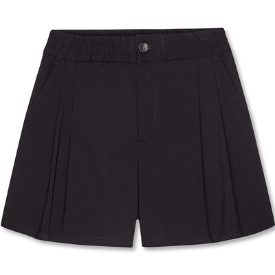 DKNY唐可娜儿夏季短裤女士都市简约通勤风宽松直筒西装裤休闲时尚