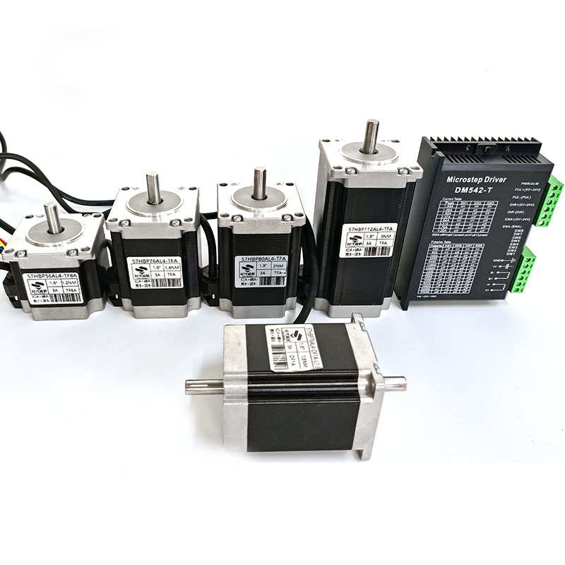 57/86两相开环步进电机套装马达DM860-TJ驱动器DM542刹车大扭矩nm