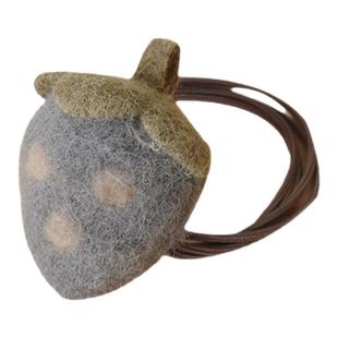 GUKUALI原创草莓发绳发饰头饰头绳新款女粉色红色可爱盘发编发子