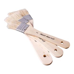 蒙马特油画笔刷板丙烯水粉水彩画笔猪鬃毛排笔美术手绘墙绘底纹刷