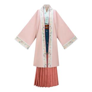 花朝记｜怀袖｜印金织金传统汉服｜宋对襟袄飞机袖对襟衫褶裙围裳