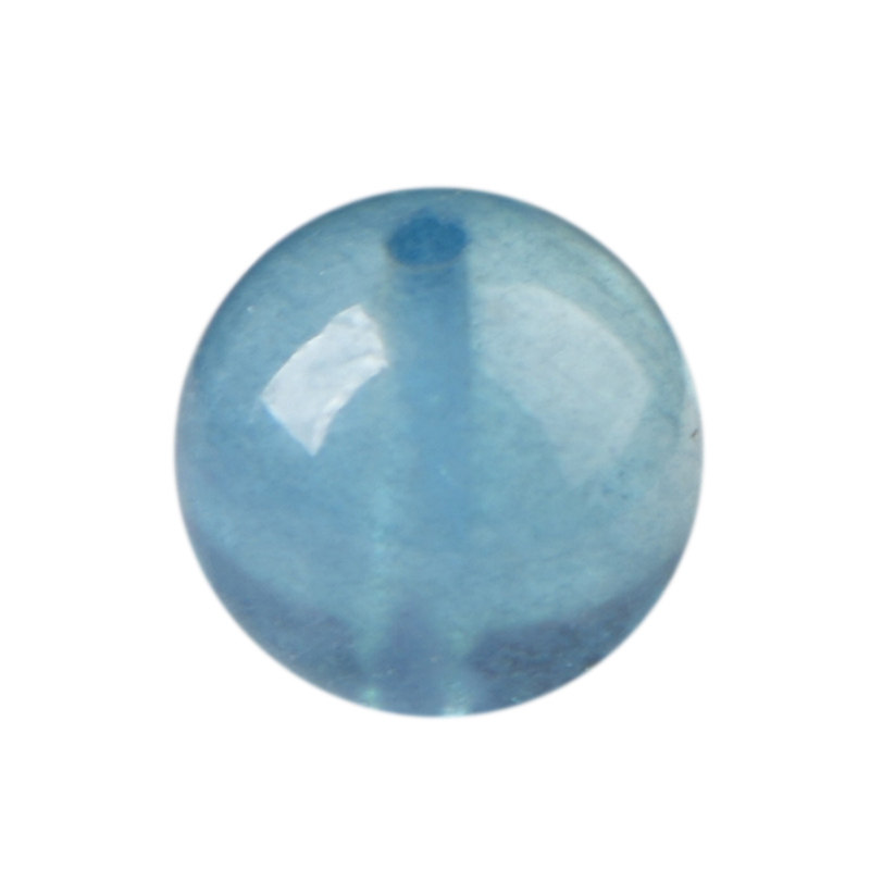 天然冰种魔鬼蓝海蓝宝散珠子diy蓝水晶串珠编织手链配饰品材料