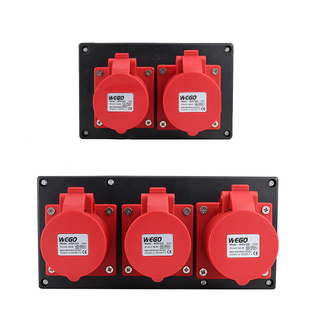 适用海天注塑机五孔工业插头插座盒干燥机烘箱三相五线电源塑料盒