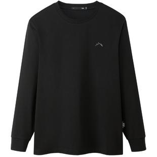 HLA/海澜之家山不在高系列长袖T恤秋冬刺绣大码休闲打底上衣男