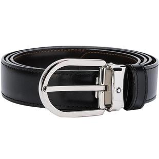 【自营】中古Montblanc/万宝龙商务精钢针式皮带扣腰带男款128135