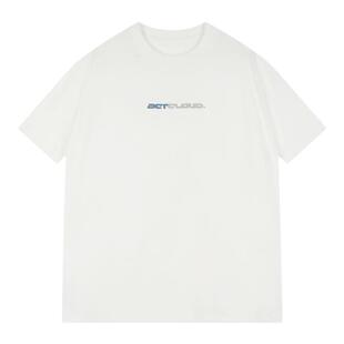 吕小虎夏季发泡印花短袖T恤男士潮牌透气速干凉感索罗娜运动上衣