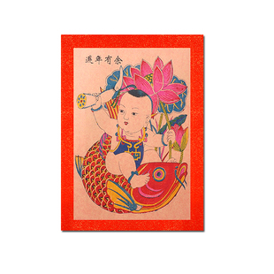 2026马年新年中国风古法手工木版年画门贴