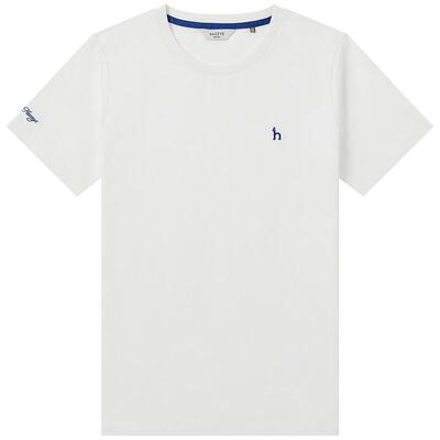 【商场同款】Hazzys哈吉斯圆领T恤女春夏新款休闲时尚短袖上衣潮