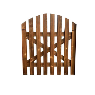 户外防腐木围栏实木栅栏门单双开门花园庭院公园篱笆围墙隔断装饰