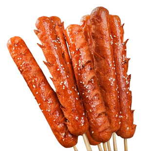 夫宇淀粉肠黄金脆皮烤肠路边摊炸串半成品烧烤食材批发官方旗舰店