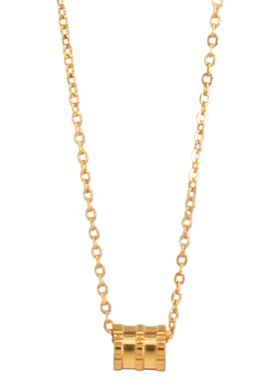 钛钢不掉色项链女锁骨链