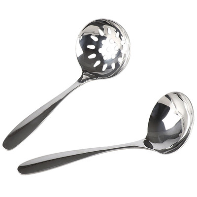 不锈钢单人小火锅小号短柄汤勺漏勺汤勺子盛粥家用商用勺子套装