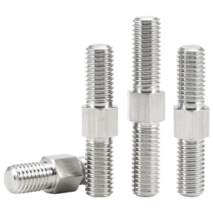 304不锈钢外六角正反牙双头螺丝螺栓丝杆左右旋双向螺杆M3M4M5M16