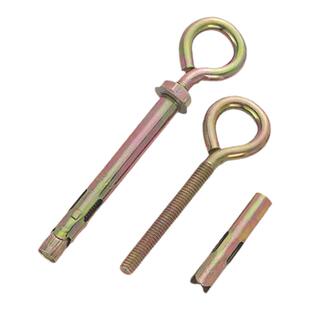 一体式带圈羊眼膨胀螺丝带环圆圈蓬胀螺丝吊环铁圆环万能重型圆头