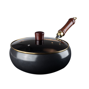 旗匠钛铁大肚锅匠心升级章丘家用炒锅新款电磁炉平底锅深锅煮锅