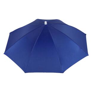 防雨帽骑车钓鱼伞帽伞斗笠头戴式遮阳头顶垂钓采茶务农头顶雨伞