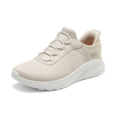 Skechers斯凯奇闪穿鞋秋冬女鞋一脚蹬健步鞋舒适运动休闲鞋妈妈鞋