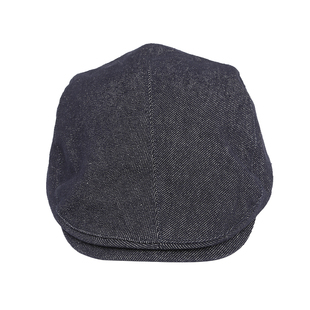 美式复古藏蓝色牛仔前进帽女鸭舌帽新款贝雷帽小众报童帽子画家帽