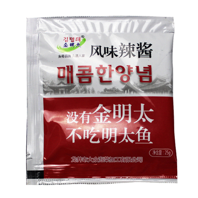 金明太真味棒鱼头道人家延边辣酱