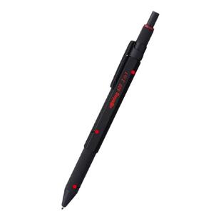 红环600三合一金属多功能旋转出芯3色原子笔自动铅笔圆珠笔商务办公学生绘图学习文具【免费刻字】