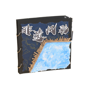 非遗文化手工diy材料包儿童自制绘本创意画画diy填色美术绘画套装