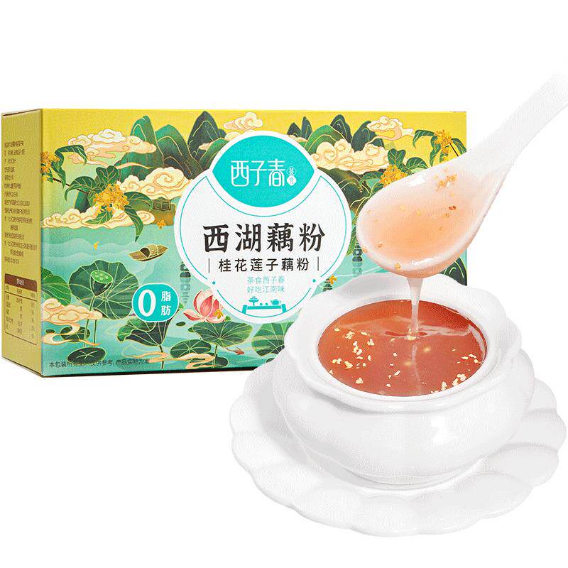 艺福堂西湖特产桂花莲子藕粉即食