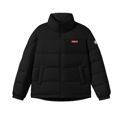 真维斯羽绒服男款2025新款黑色